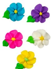 Royal Icing Mini Blossoms 10pc