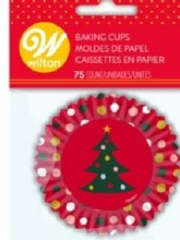 WILTON Christmas Tree Baking Cups 75