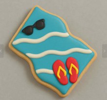 American Tradition Cookie Cutters 4" Beach Towel  Cookie Cutter