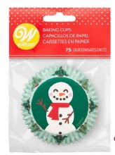 Snowman Baking Cups 75 Ct