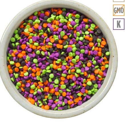Blk,org,purp,grn, Confetti 3oz