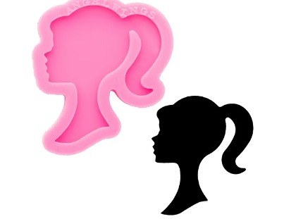 barbie head silhouette