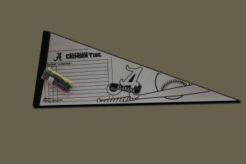 Baseball Coloring Pennant