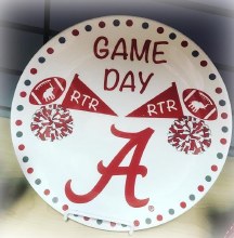 Round Gameday Plate