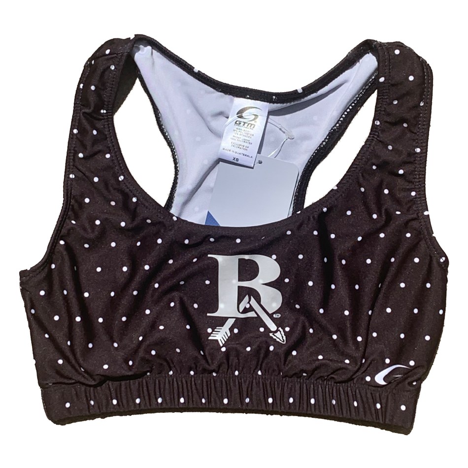 polka dot sports bra