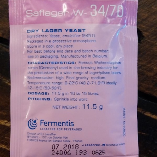 Saflager W-34/70 - Dry Yeast
