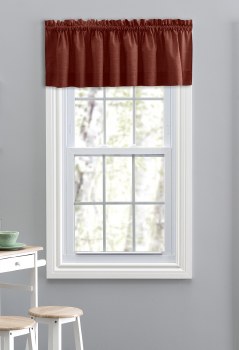 Lisa Solid Valance - Red