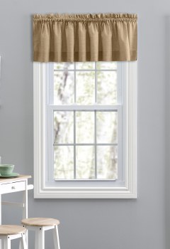 Lisa Solid Valance - Tan