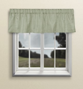 Grasscloth Valance - Silver Sage