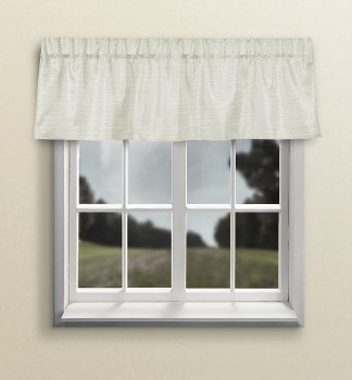 Grasscloth Valance - White