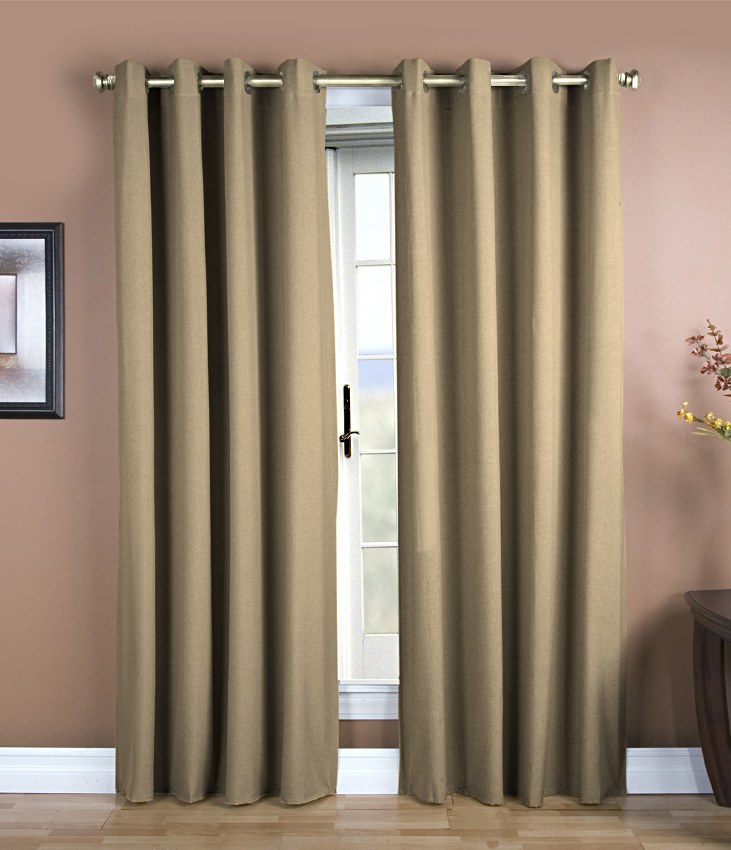 Energy Efficient Grommet-Top Homespun Insulated Curtains