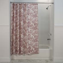 T675 Victoria Toile Shower Curtain - Red