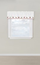 Rooster Valance - Crimson