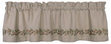 Pine Cone Lined Valance