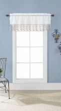 Lillian Macrrame Valance - Ivory