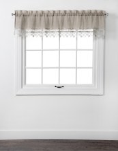 Lillian Macrrame Valance - Linen