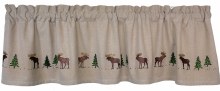 Moose Lined Valance