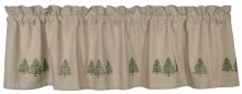 Pine Tree Lined Valance