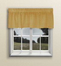 Shannon Pleated Button Valance - Toffee