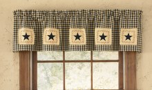 Star Patch Lined Valance