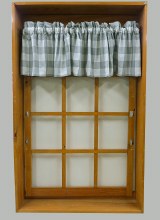 Wicklow Check Valance - Dove