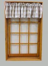 Wicklow Check Valance - Natural