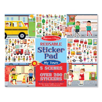 Reusable Sticker Pad-my Town