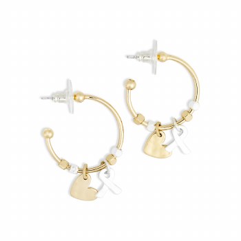 Giving Earrings Heart &amp; Ribbon
