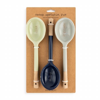 Ceramic Serving Spoons Set/3