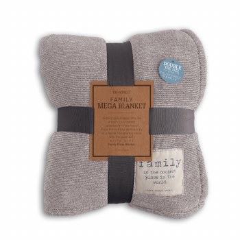 Together Time Mega Blanket Warm Grey