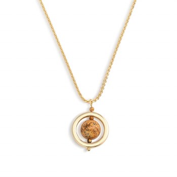 Be Calm Beaded Necklace Gold