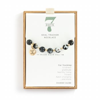 7 Days Necklace Black &amp; Gold