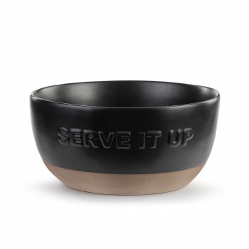 Serve It Up Bowl Black