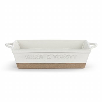 Gather Round Loaf Dish White