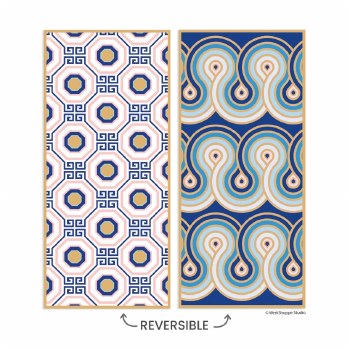 Go Big Towel Greek Key Tiles