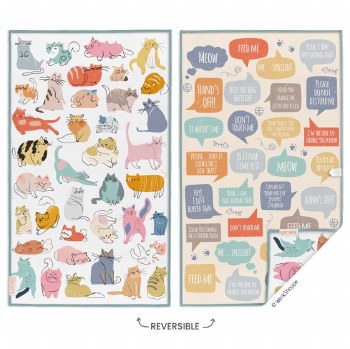 Microfiber Towel If Cats Could Talk