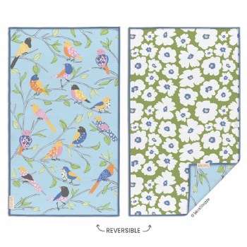 Microfiber Towel Floral Finch &amp; Friends