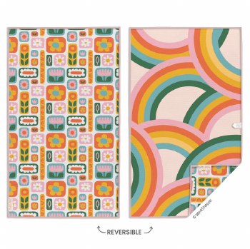 Microfiber Towel Daisies &amp; Rainbows