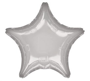 Foil Balloon 19" Star Silver