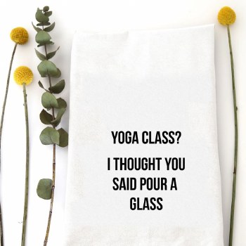 Tea Towel Yoga Class