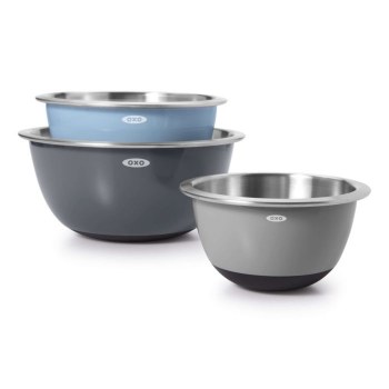 3 Piece Stainless Steel Mixing Bowl Set