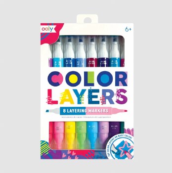 Color Layers  Double-Ended Layering Markers Set of 8