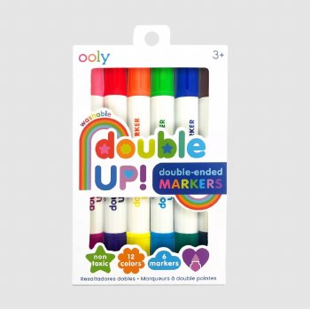 Double-Up! Double-Ended Markers Set of 6