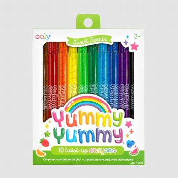 Yummy Yummy Sweet Scents Twist-Up Crayons Set of 10