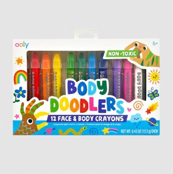 Body Doodlers Face &amp; Body Crayons Set of 12