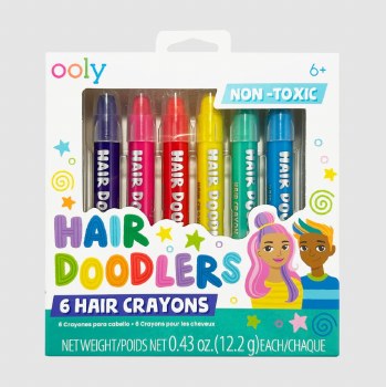 Hair Doodlers Hair Crayons Set of 6