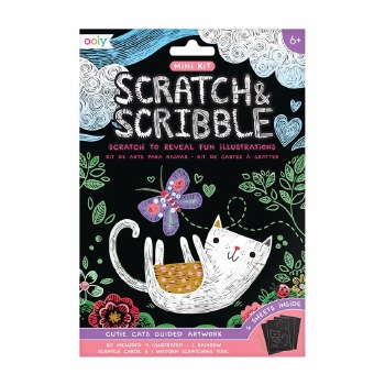 Scratch &amp; Scribble Mini Kit - Cutie Cats