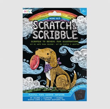 Scratch &amp; Scribble Mini Kit - Playful Pups
