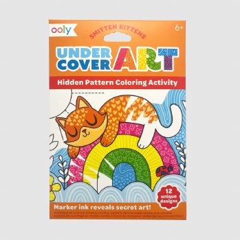 Undercover Art Hidden Pattern Coloring Activity - Smitten Kittens