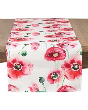 Papavero Floral Runner Fuchsia